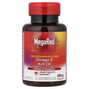 Schiff, MegaRed®, масло криля с омега-3, 1000 мг, 60 капсул в Москве - eco-herb.ru | фото