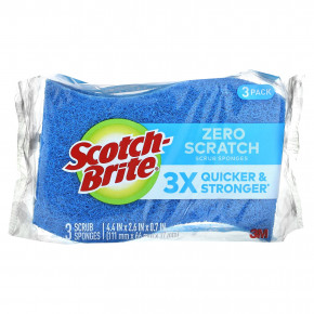 Scotch-Brite, Губки-скраб с защитой от царапин, 3 шт. - описание | фото