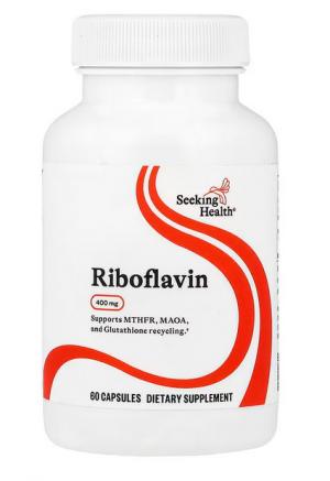 Seeking Health, рибофлавин, 400 мг, 60 капсул - описание | фото