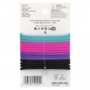 Scunci, нескользящие резинки, разные цвета, 14 шт. в Москве - eco-herb.ru | фото