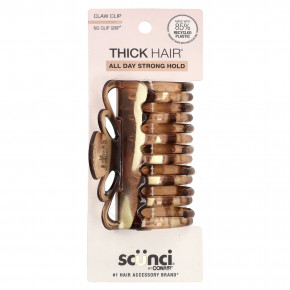 Scunci, Thick Hair®, No-Slip Grip®, заколка-клеш, 1 шт. - описание | фото