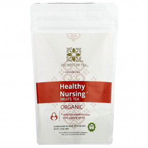 Secrets of Tea, Healthy Nursing®, фруктовый чай, без кофеина, 20 неотбеленных чайных пакетиков, 28 г (1 унция) - описание | фото