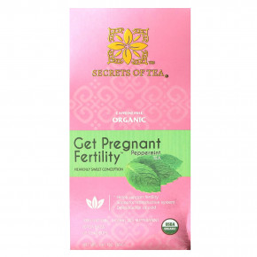 Secrets of Tea, Органический чай GetFertility Magic ™, Heavenly Sweet, без кофеина, 20 чайных пакетиков, 40 г (1,41 унции) - описание