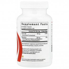 Seeking Health, магний плюс, с витамином B6, 100 капсул в Москве - eco-herb.ru | фото