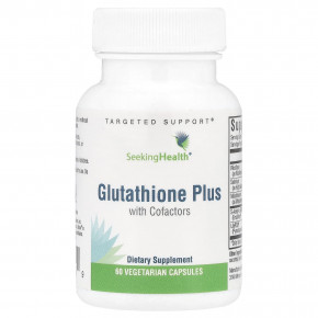 Seeking Health, Optimal Glutathione Plus с CoFactors, 60 вегетарианских капсул - описание | фото