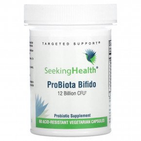 Seeking Health, ProBiota Bifidobacterium, 12 млрд КОЕ, 60 капсул - описание | фото