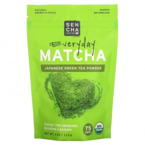 Sencha Naturals, Everyday Matcha, японский зеленый чай матча в порошке, 113 г (4 унции) в Москве - eco-herb.ru | фото