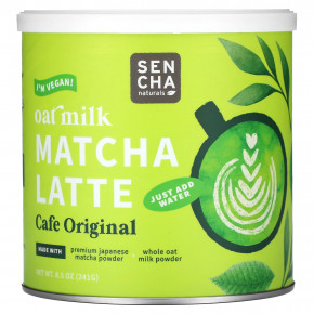 Sencha Naturals, Овсяное молоко, латте с матча, Cafe Original, 241 г (8,5 унции) - описание | фото