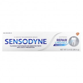 Sensodyne, Отбеливающая зубная паста Repair & Protect с фтором, 96,4 г (3,4 унции) в Москве - eco-herb.ru | фото