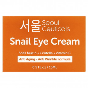 SeoulCeuticals, Крем для кожи вокруг глаз с улиткой, 15 мл (0,5 жидк. унц.) в Москве - eco-herb.ru | фото