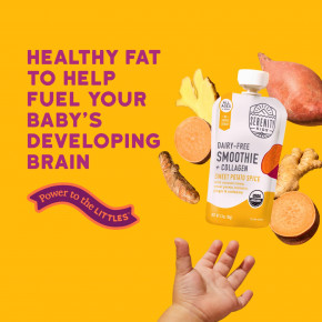 Serenity Kids, безмолочный смузи с коллагеном, батат со специями, для детей от 6 месяцев, 99 г (3,5 унции) в Москве - eco-herb.ru | фото