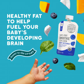 Serenity Kids, безмолочный смузи с коллагеном, со вкусом ягод и орехов, для детей от 6 месяцев, 99 г (3,5 унции) в Москве - eco-herb.ru | фото