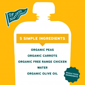 Serenity Kids, курица от курицы с горохом и морковью, для детей от 6 месяцев, 99 г (3,5 унции) в Москве - eco-herb.ru | фото