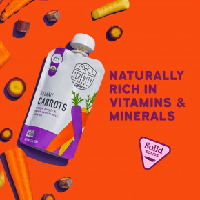 Serenity Kids, органическая морковь, для детей от 6 месяцев, оранжевая, фиолетовая и желтая морковь с оливковым маслом, 99 г (3,5 унции) в Москве - eco-herb.ru | фото