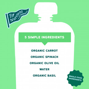 Serenity Kids, органическая морковь, шпинат и базилик с оливковым маслом, для детей от 6 месяцев, 99 г (3,5 унции) в Москве - eco-herb.ru | фото