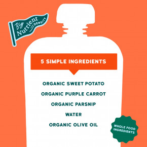 Serenity Kids, Органический батат и пастернак с фиолетовой морковью и оливковым маслом, от 6 месяцев, 99 г (3,5 унции) в Москве - eco-herb.ru | фото