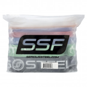 Serious Steel Fitness, Ремешок для сопротивления 41 дюйм, полный набор, набор из 6 предметов в Москве - eco-herb.ru | фото