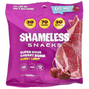 Shameless Snacks, жевательные конфеты, кислая вишня, 6 пакетиков по 50 г (1,8 унции) в Москве - eco-herb.ru | фото