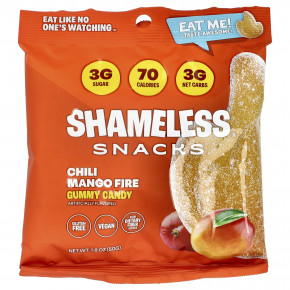 Shameless Snacks, жевательные конфеты, со вкусом чили и манго, 6 пакетиков по 50 г (1,8 унции) в Москве - eco-herb.ru | фото