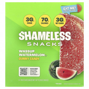 Shameless Snacks, Wassup Watermelon®, жевательные конфеты, 6 пакетиков по 50 г (1,8 унции) в Москве - eco-herb.ru | фото