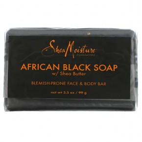 SheaMoisture, африканское черное мыло с маслом ши для устранения несовершенств кожи лица и тела, 99 г (3,5 унции) в Москве - eco-herb.ru | фото