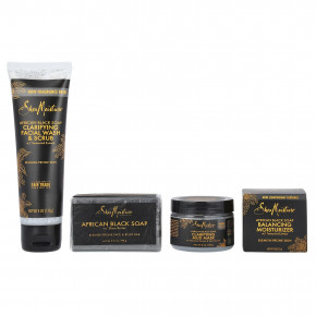 SheaMoisture, Clarifying Facial Regimen Kit , 4 Piece Kit в Москве - eco-herb.ru | фото