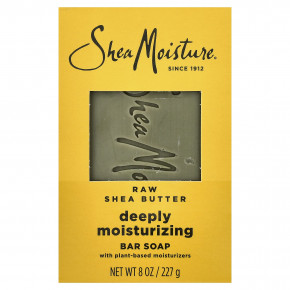 SheaMoisture, кусковое мыло с необработанным маслом ши, глубокое увлажнение, 227 г (8 унций) - описание | фото