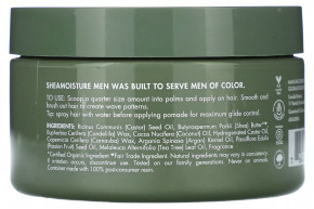 SheaMoisture, Men, Waves Pomade, аргановое масло и масло ши, 113 г (4 унции) в Москве - eco-herb.ru | изображение SheaMoisture, Men, Waves Pomade, аргановое масло и масло ши, 113 г (4 унции) в Москве - eco-herb.ru | фото