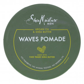 SheaMoisture, Men, Waves Pomade, аргановое масло и масло ши, 113 г (4 унции) в Москве - eco-herb.ru | изображение SheaMoisture, Men, Waves Pomade, аргановое масло и масло ши, 113 г (4 унции) в Москве - eco-herb.ru | фото