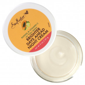 SheaMoisture, Ночной крем Brighter Days Ahead, папайя и витамин C с лимоном юдзу, 57 г (2 унции) в Москве - eco-herb.ru | фото