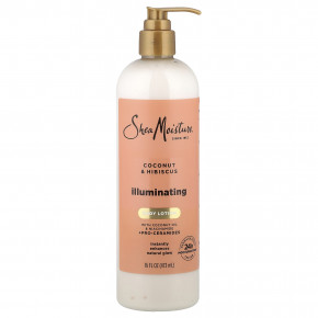 SheaMoisture, осветляющий лосьон для тела, кокос и гибискус, 473 мл (16 жидк. унций) - описание | фото