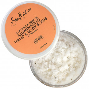 SheaMoisture, Осветляющий скраб для рук и тела с витамином E, кокосом и гибискусом, 567 г (20 унций) (Товар снят с продажи) в Москве - eco-herb.ru | фото