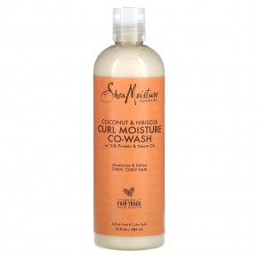 SheaMoisture, шампунь Curl Moisture Co-Wash, кокос и гибискус, 354 мл (12 жидк. унций) в Москве - eco-herb.ru | фото