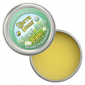 Sierra Bees, Бальзам для втирания в грудь, эвкалипт и перечная мята, 17 г (0,6 унции) (Товар снят с продажи) в Москве - eco-herb.ru | изображение Sierra Bees, Бальзам для втирания в грудь, эвкалипт и перечная мята, 17 г (0,6 унции) (Товар снят с продажи) в Москве - eco-herb.ru | фото
