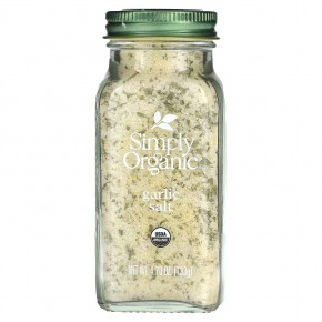 Simply Organic, Чесночная соль, 4,7 унции (133 г) в Москве - eco-herb.ru | фото