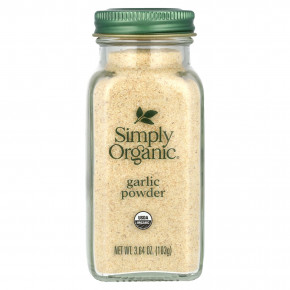 Simply Organic, чесночный порошок, 103 г (3,64 унции) - описание | фото