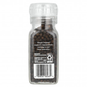 Simply Organic, Daily Grind, черный перец горошком, 75 г (2,65 унции) в Москве - eco-herb.ru | фото