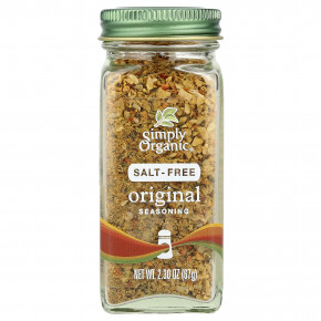 Simply Organic, оригинальная приправа, без соли, 67 г (2,3 унции) (Товар снят с продажи) в Москве - eco-herb.ru | фото