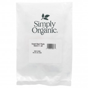 Simply Organic, песто из сладкого базилика, смесь соусов, 3 пакетика, 15 г (0,53 унции) в Москве - eco-herb.ru | фото