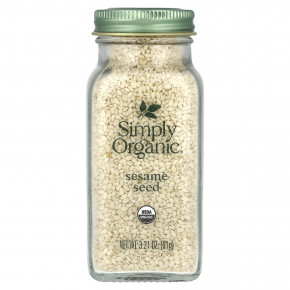 Simply Organic, Семена кунжута, 91 г (3,21 унции) (Товар снят с продажи) в Москве - eco-herb.ru | фото