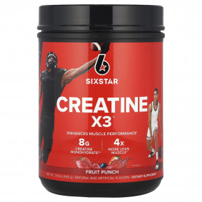 SIXSTAR, Creatine X3 ™, фруктовый пунш, 993 г (2,19 фунта) в Москве - eco-herb.ru | фото