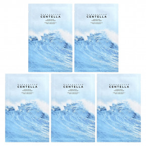 SKIN1004, мадагаскарская готу кола, Hyalu-Cica, увлажняющая маска для лица, 5 шт. по 23 мл (0,77 жидк. унции) - описание