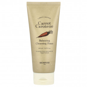 SKINFOOD, Carrot Carotene, балансирующая очищающая пенка, 150 мл (5,07 жидк. Унции) в Москве - eco-herb.ru | фото