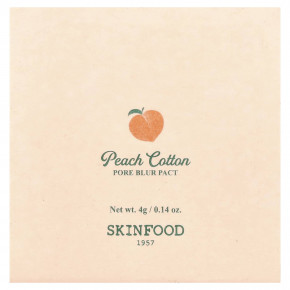 SKINFOOD, спрей для очищения пор с хлопком, с персиком, 4 г (0,14 унции) в Москве - eco-herb.ru | фото