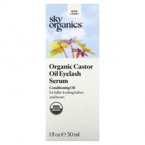 Sky Organics, сыворотка для ресниц с органическим касторовым маслом, 30 мл (1 жидк. унция) в Москве - eco-herb.ru | фото