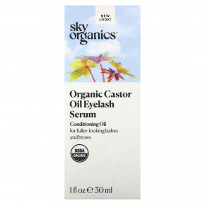 Sky Organics, сыворотка для ресниц с органическим касторовым маслом, 30 мл (1 жидк. унция) в Москве - eco-herb.ru | фото