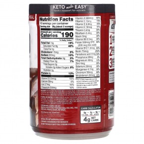 SlimFast, Keto Meal Shake, тесто для брауни с помадкой, 380 г (13,4 унции) в Москве - eco-herb.ru | фото