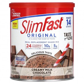 SlimFast, Original, Meal Replacement Shake Mix, Creamy Milk Chocolate, 12.83 oz (364 g) в Москве - eco-herb.ru | фото