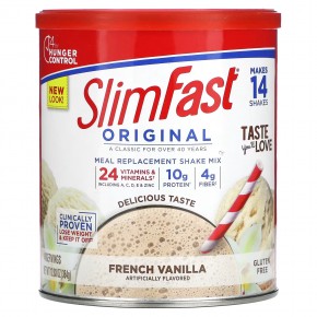 SlimFast, Original, Meal Replacement Shake Mix, French Vanilla, 12.83 oz (364 g) в Москве - eco-herb.ru | фото