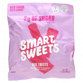 SmartSweets, Red Twists, ягодный пунш, 50 г (1,8 унции) в Москве - eco-herb.ru | фото